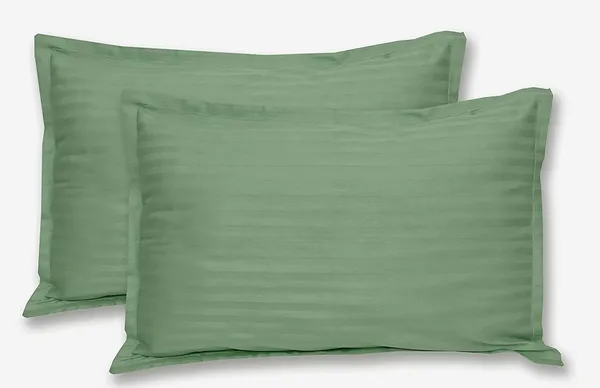 Green_Microfiber_Cotton_Satin_Striped_Double_Bedsheet