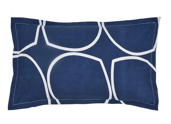 Blue_&_White_Microfiber_Cotton_Single_Bedsheet_with_Pillow_Cover