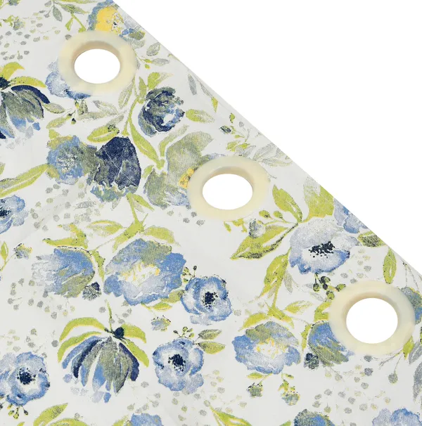 Blue_Microfiber_Cotton_Floral_Door_Curtain_|7ft