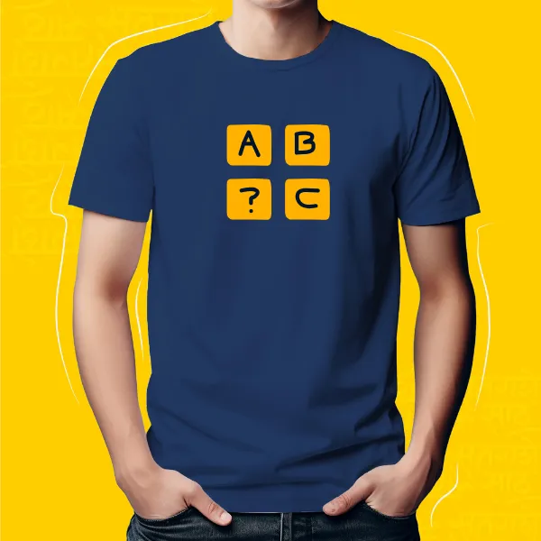 Navy_Blue_Alphabets_Unisex_Marathi_Graphic_T-Shirt