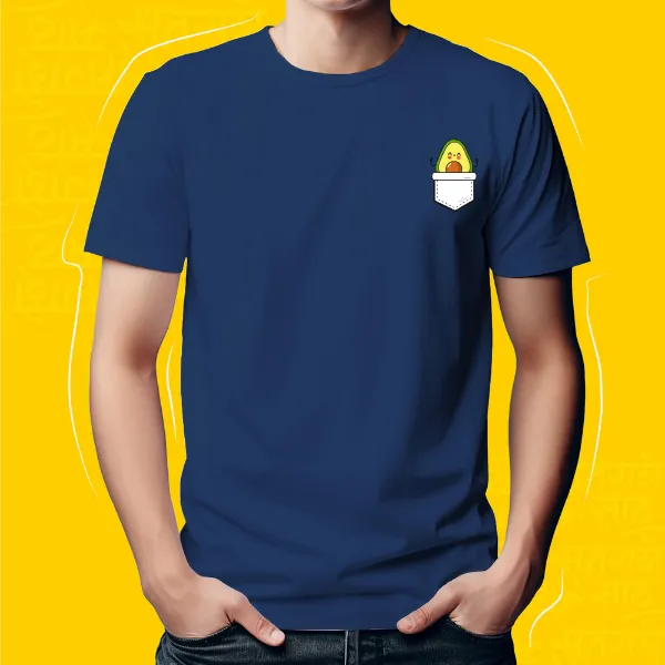 Navy_Blue_Avacado_Unisex_Marathi_Graphic_T-Shirt
