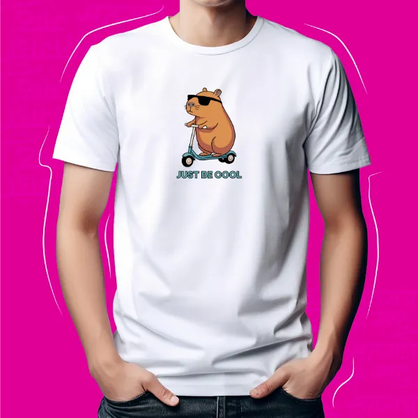 White_Be_Cool_Unisex_Marathi_Graphic_T-Shirt