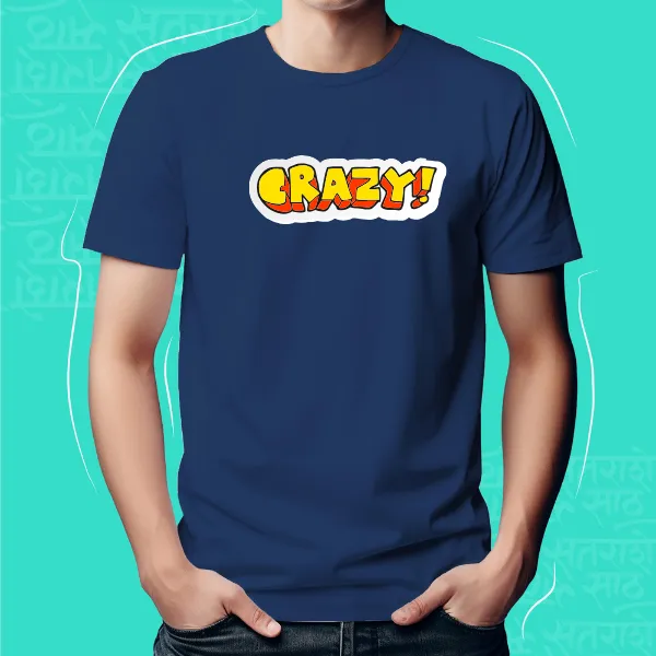 Navy_Blue_Crazy_Unisex_Marathi_Graphic_T-Shirt
