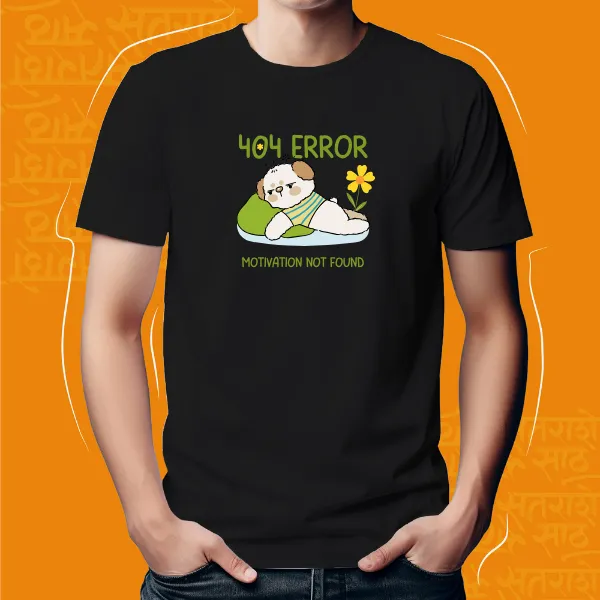 Black_Error_Unisex_Marathi_Graphic_T-Shirt