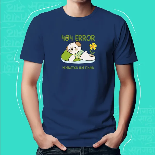 Navy_Blue_Error_Unisex_Marathi_Graphic_T-Shirt