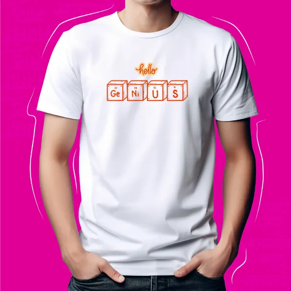 White_Genius_Unisex_Marathi_Graphic_T-Shirt