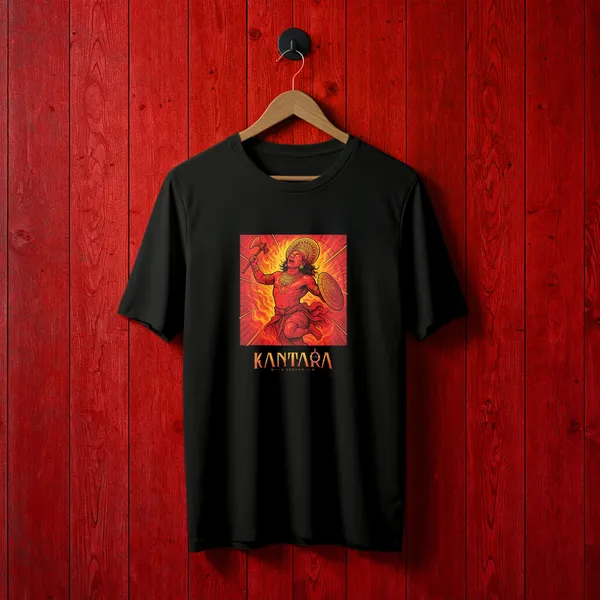 Kantara_Black_Printed_T_SHirt