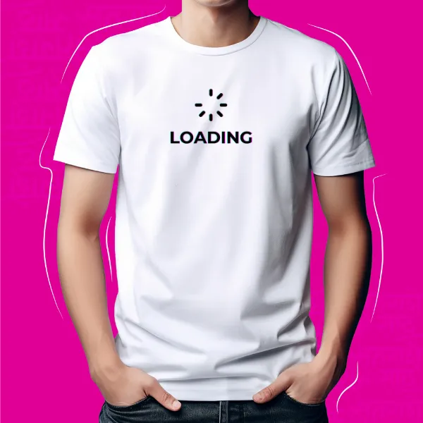 White_Loading_Unisex_Marathi_Graphic_T-Shirt