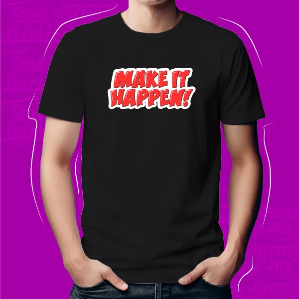 Black_Make_It_Happen_Unisex_Marathi_Graphic_T-Shirt