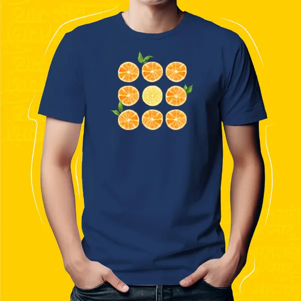 Navy_Blue_Oranage_Unisex_Marathi_Graphic_T-Shirt
