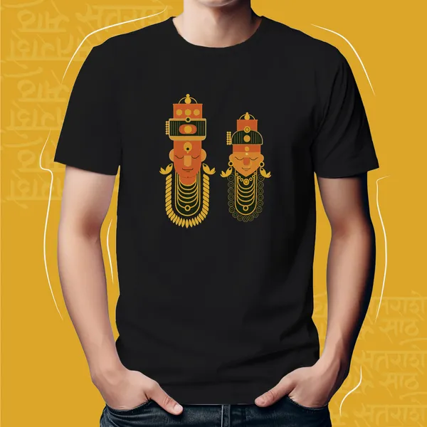 Black_Pandharichi_Jodi_Unisex_Marathi_Graphic_T-Shirt