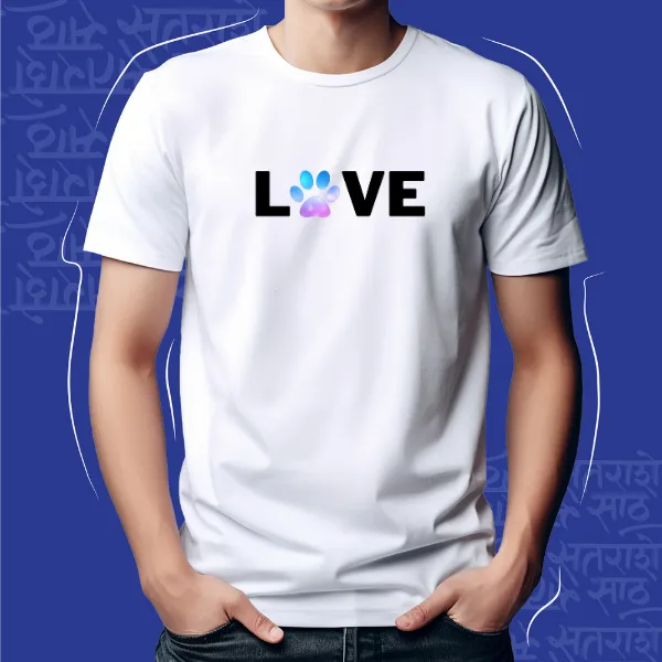 Navy_Blue_Pet_Love_Unisex_Marathi_Graphic_T-Shirt