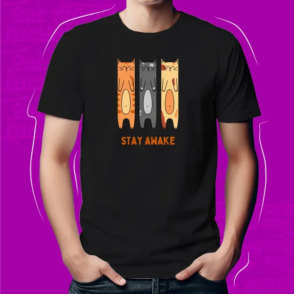 Black_Stay_Awake_Unisex_Marathi_Graphic_T-Shirt
