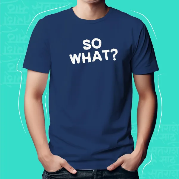 Navy_Blue_So_What_Unisex_Marathi_Graphic_T-Shirt