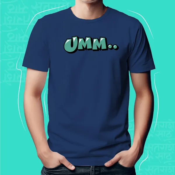 Navy_Blue_Umm_Unisex_Marathi_Graphic_T-Shirt
