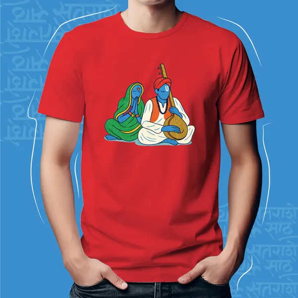 Red_Wari_Chi_Jodgoli_Unisex_Marathi_Graphic_T-Shirt