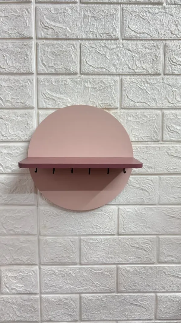 Circular_Wall_Mounted_Key_Stand_with_Storage_Shelf_