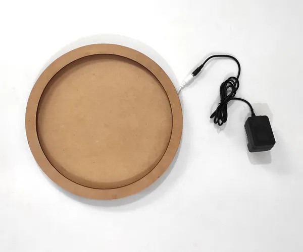 Lumi_Moon_Light_Round_Pine_MDF_Base_With_white_led_light_and_power_adoptor