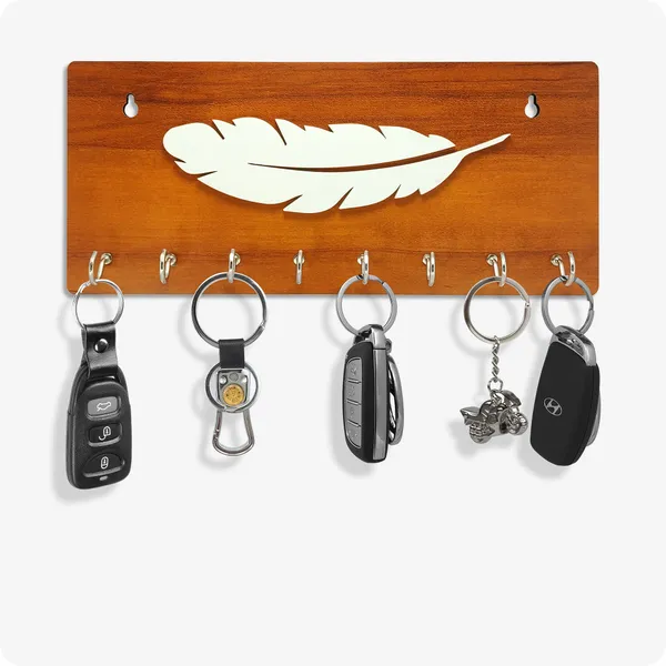 Pack_of_2_-_Ivory_and_Feather_Pattern_Keyholder