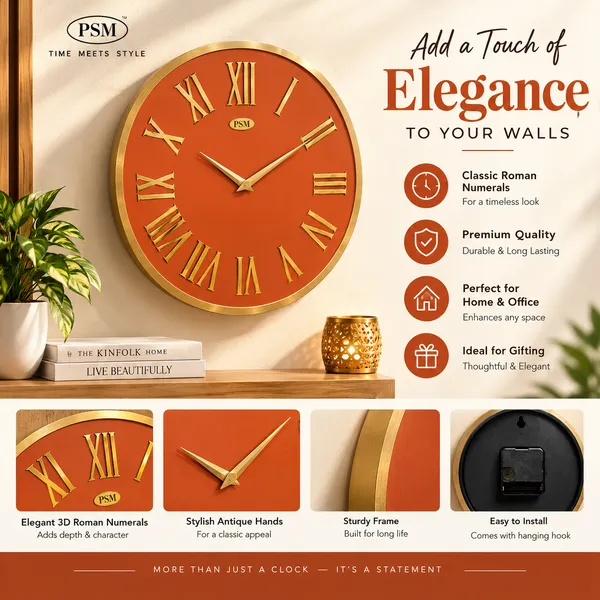 Premium_Roman_Numeral_Wall_Clock_–_Round_Decorative_Clock_with_Gold_Finish