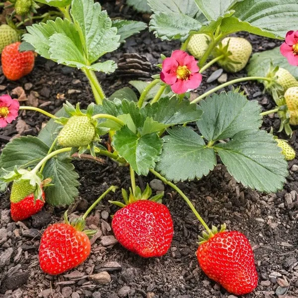 Hybrid__Stawberry_Plant_(Pack_Of_4)