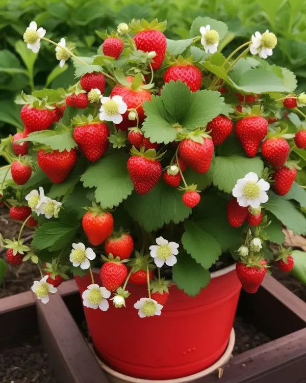 Hybrid__Stawberry_Plant_(Pack_Of_4)