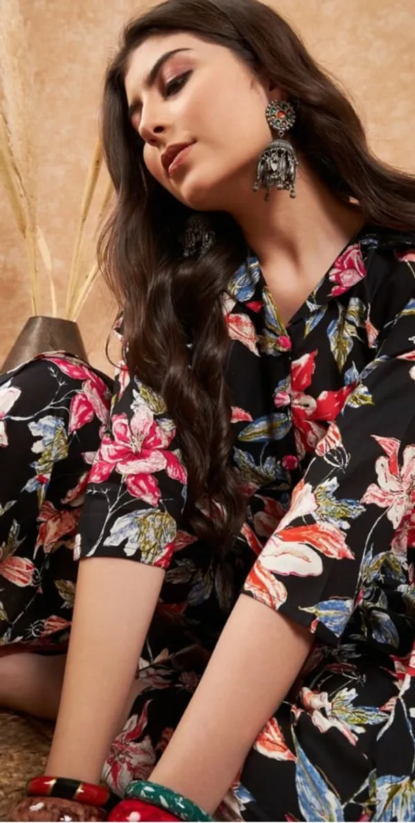 Green_Rayon_Floral_Printed_Co-Ord_Set_For_Women