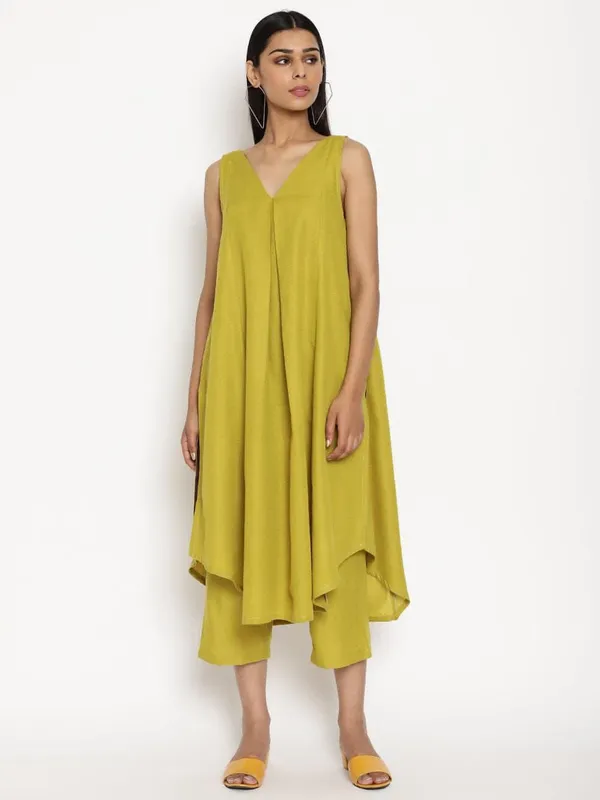 Mustard_Elegant_Cotton_Co-Ord_Set_For_Women