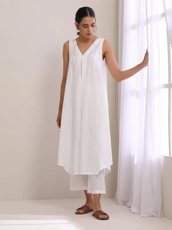 White_Elegant_Cotton_Co-Ord_Set_For_Women