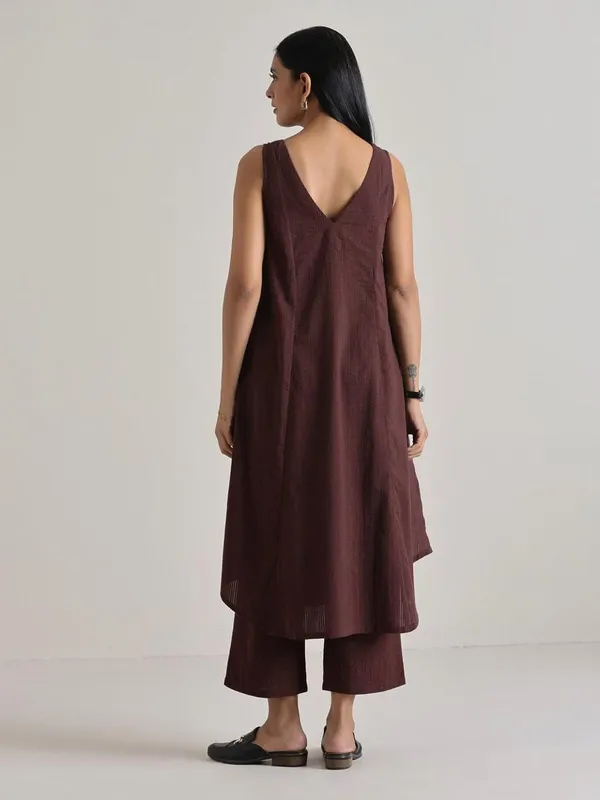 Brown_Elegant_Cotton_Co-Ord_Set_For_Women