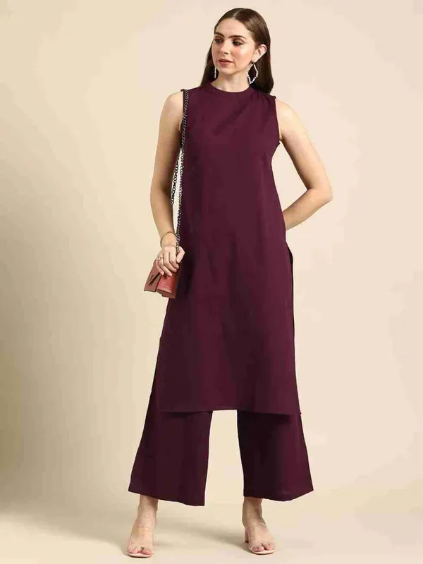 Wine_Elegant_Rayon_Co-Ord_Set_For_Women