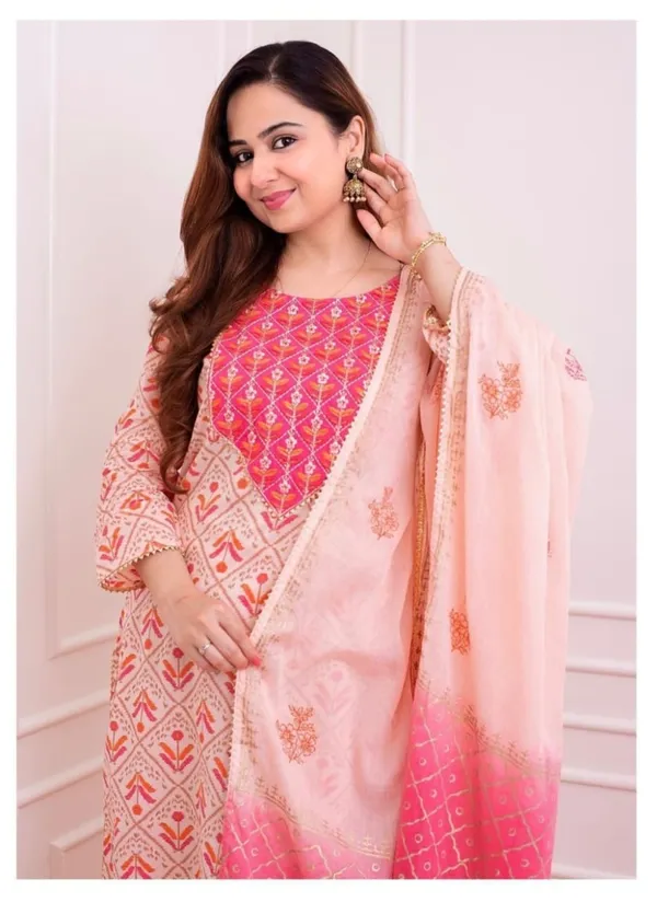 Peach_Embroidery_Rayon_3_Piece_Suit_Set_For_Women