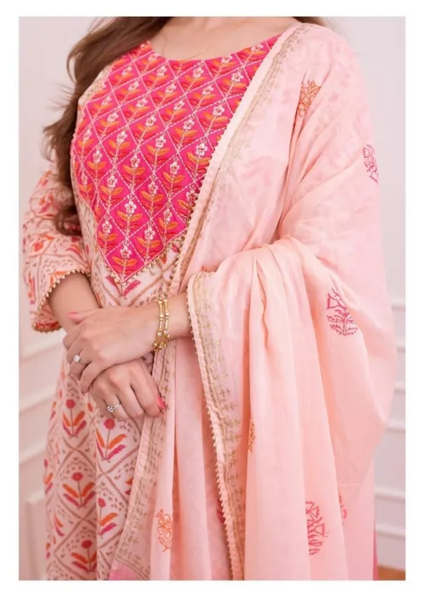 Peach_Embroidery_Rayon_3_Piece_Suit_Set_For_Women