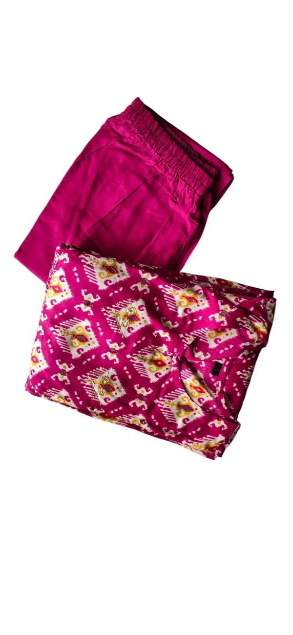 Pink_Elegant_Trendy_Design_Rayon_Kurta_Set_For_Women