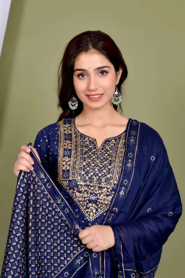 Blue_Premium_Embroidered_Rayon_Suit_For_Women
