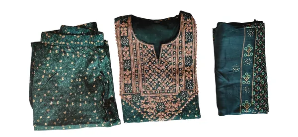 Green_Premium_Embroidered_Rayon_3_Piece_Suit_Set_For_Women