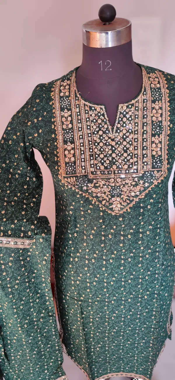 Green_Premium_Embroidered_Rayon_3_Piece_Suit_Set_For_Women