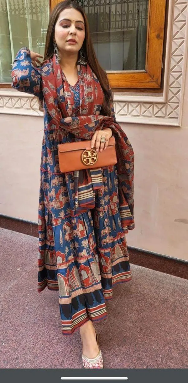 Blue_Traditional_Rajasthani_Rayon_Anarkali_Suit_Set_For_Women