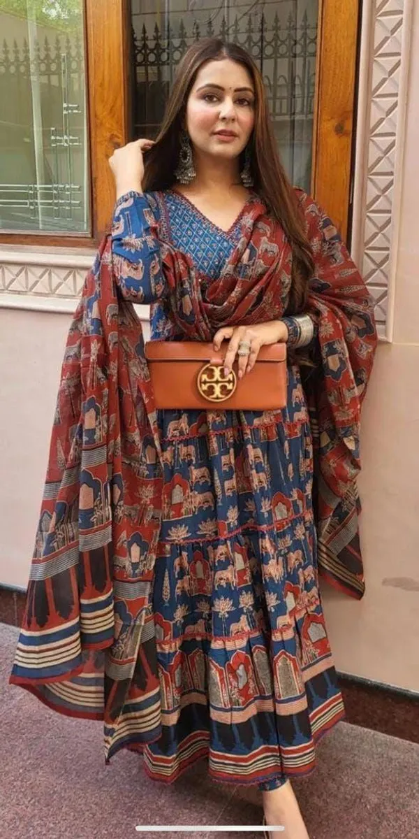Blue_Traditional_Rajasthani_Rayon_Anarkali_Suit_Set_For_Women