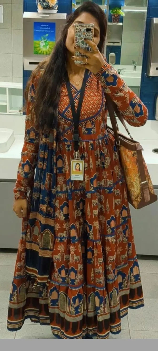 Red_Traditional_Rajasthani_Printed_Rayon_Anarkali_Suit_For_Women