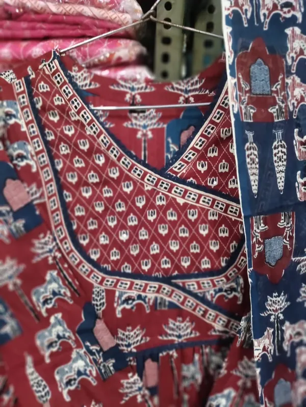 Red_Traditional_Rajasthani_Printed_Rayon_Anarkali_Suit_For_Women