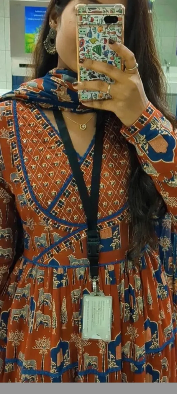 Red_Traditional_Rajasthani_Printed_Rayon_Anarkali_Suit_For_Women