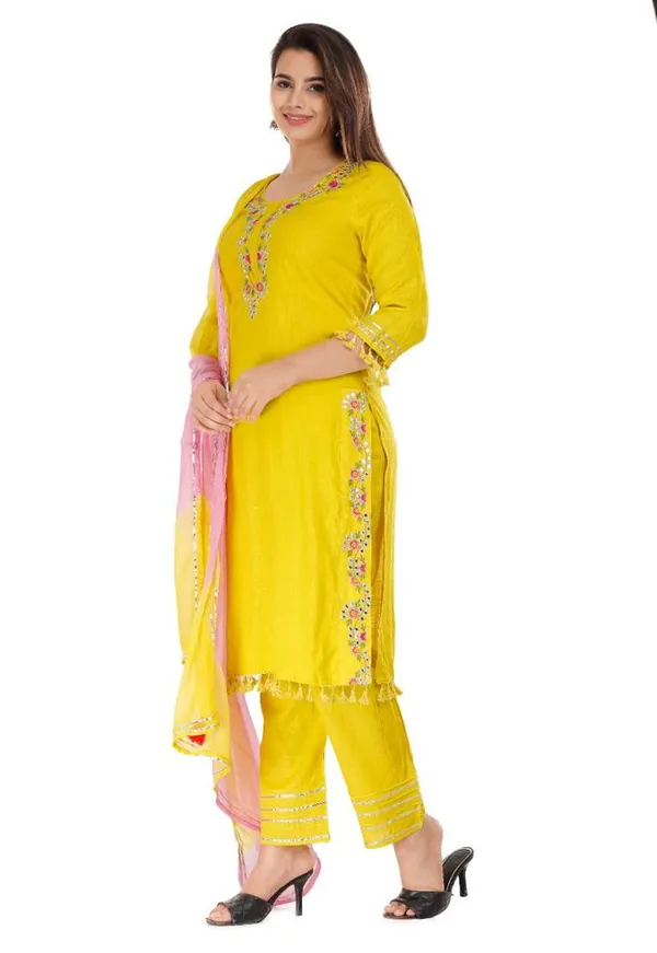 Yellow_Trendy_Summer_Special_Rayon_Embroidered_Suit_Set_For_Women