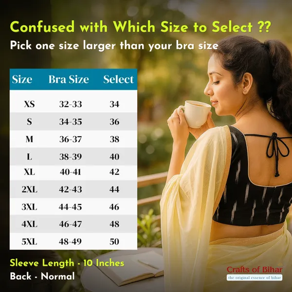 Pack_of_Two_-_Riyashree_Cotton_Ikkat_Print_Ready-to-Wear_Stitched_Blouse_for_Women