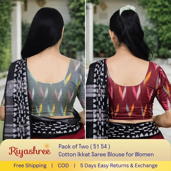 Pack_of_Two_-_Riyashree_Cotton_Ikkat_Print_Ready-to-Wear_Stitched_JAN26_BLse_for_Women