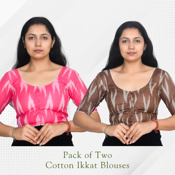 Riyashree_Ikkat_Print_Ready-to-Wear_Stitched_Blouse_for_Women