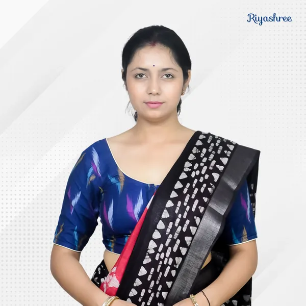 Pack_of_Two_-_Riyashree_Cotton_Ikkat_Print_Ready-to-Wear_Stitched_Blouse_for_Women