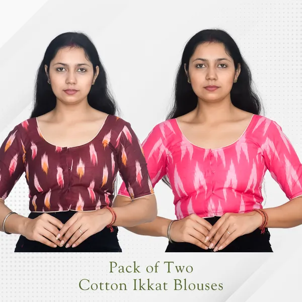Riyashree_Ikkat_Print_Ready-to-Wear_Stitched_Blouse_for_Women