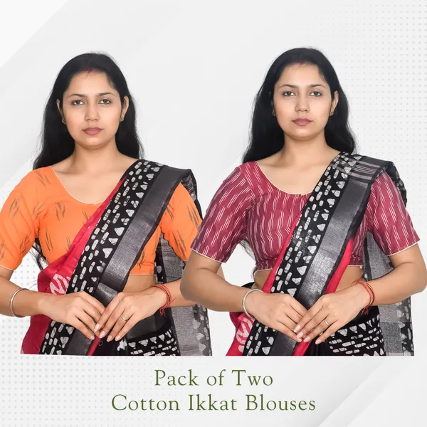 Pack_of_Two_Riyashree_Ikkat_Print_Ready-to-Wear_Stitched_Blouses_for_Women