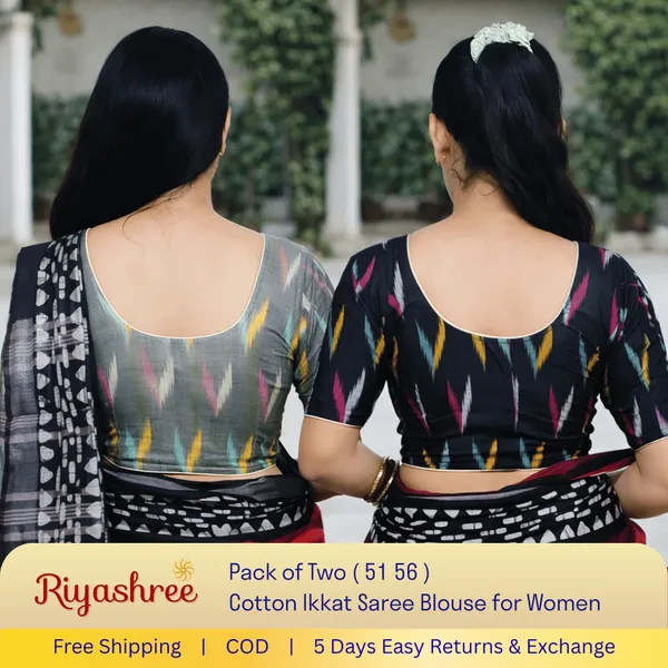 Pack_of_Two_-_Riyashree_Cotton_Ikkat_Print_Ready-to-Wear_Stitched_JAN26_BLse_for_Women